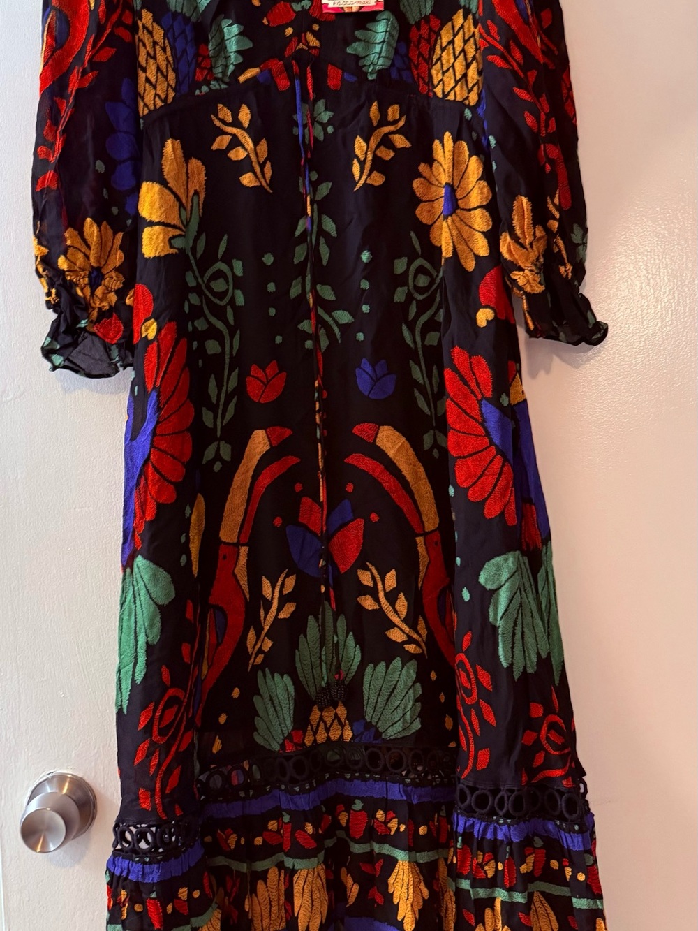 NWT FARM RIO from Anthropologie  Georgette Maxi dress size XS - Picture 7 of 7